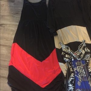 3 medium size maxi dresses- excellent condition